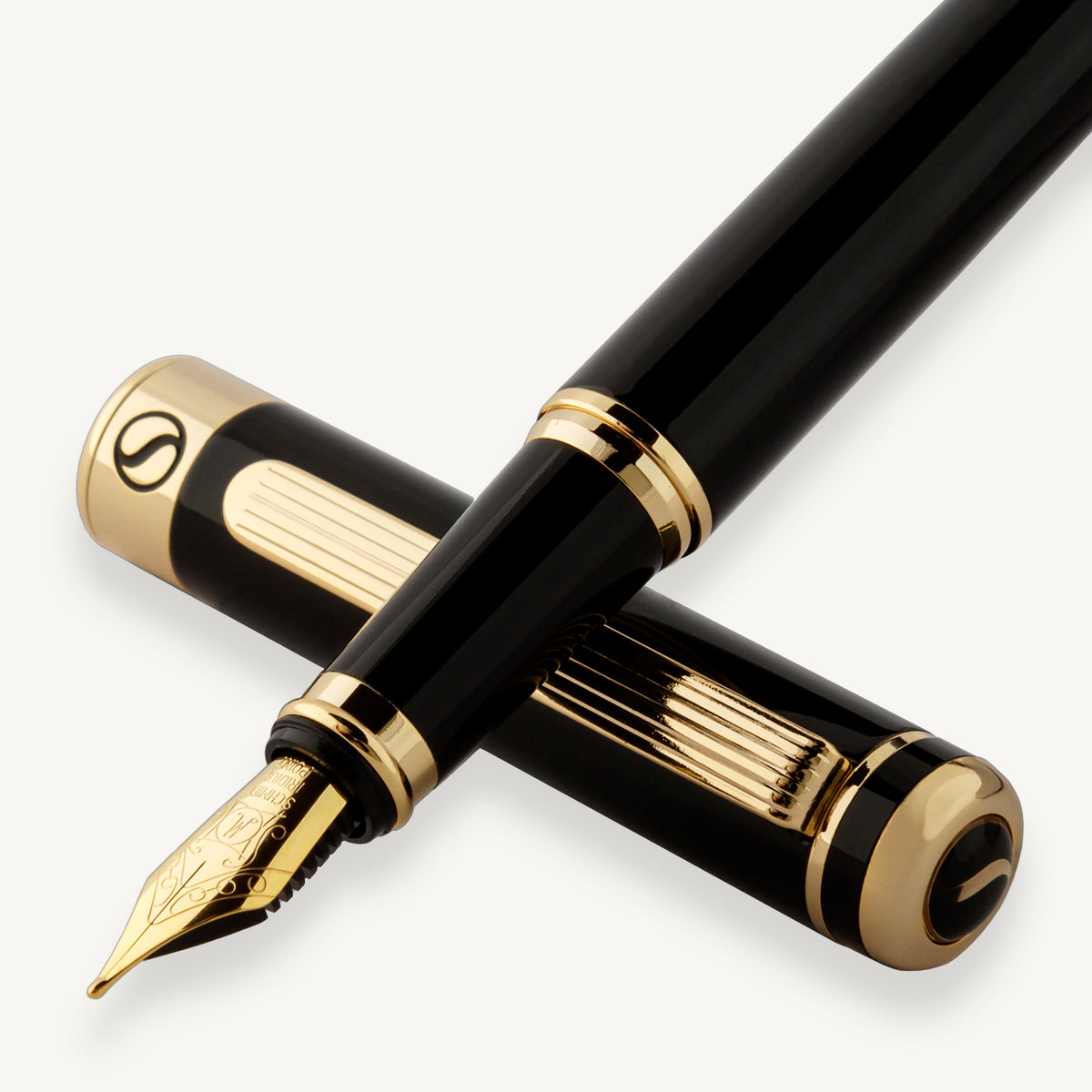 Penna stilografica Scriveiner Classic Lacca Nera - Punta media