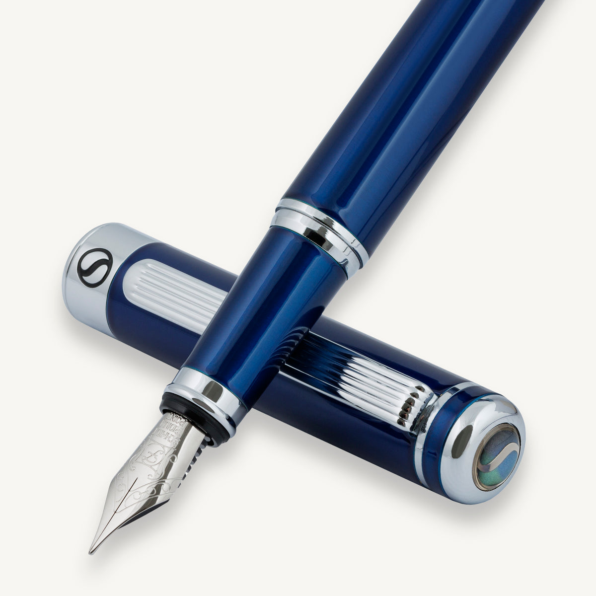 Scriveiner Classic Midnight Blue Fountain Pen - Fine Nib