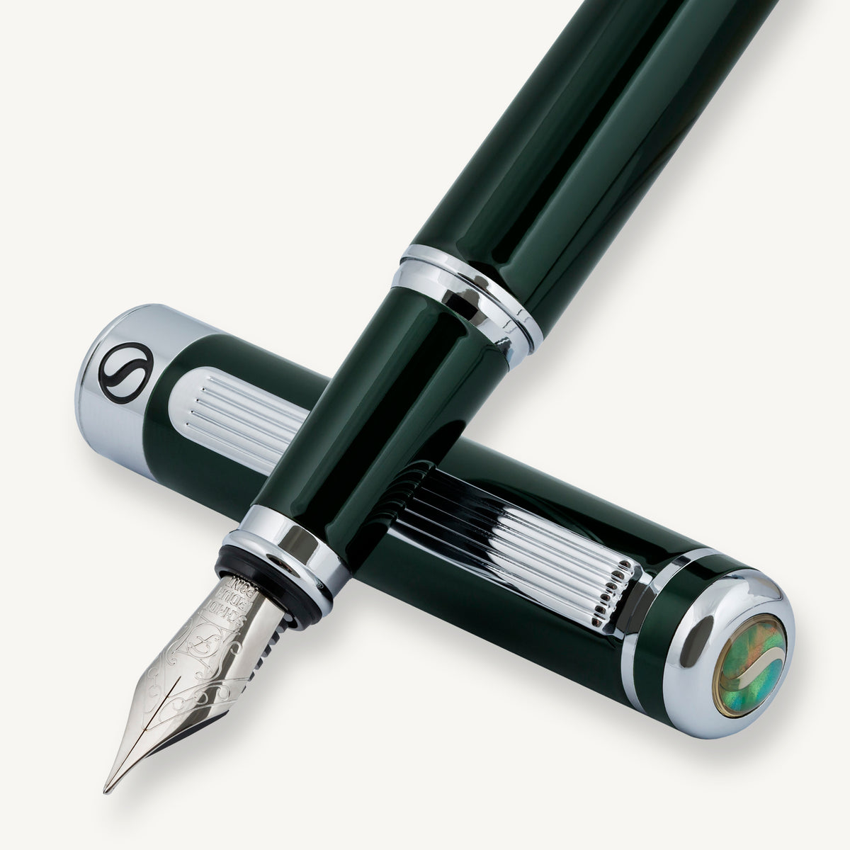 Scriveiner Classic British Racing Green Fountain Pen - Fine Nib