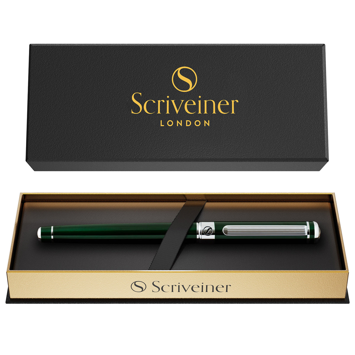 Scriveiner Klassischer British Racing Green Rollerball-Stift