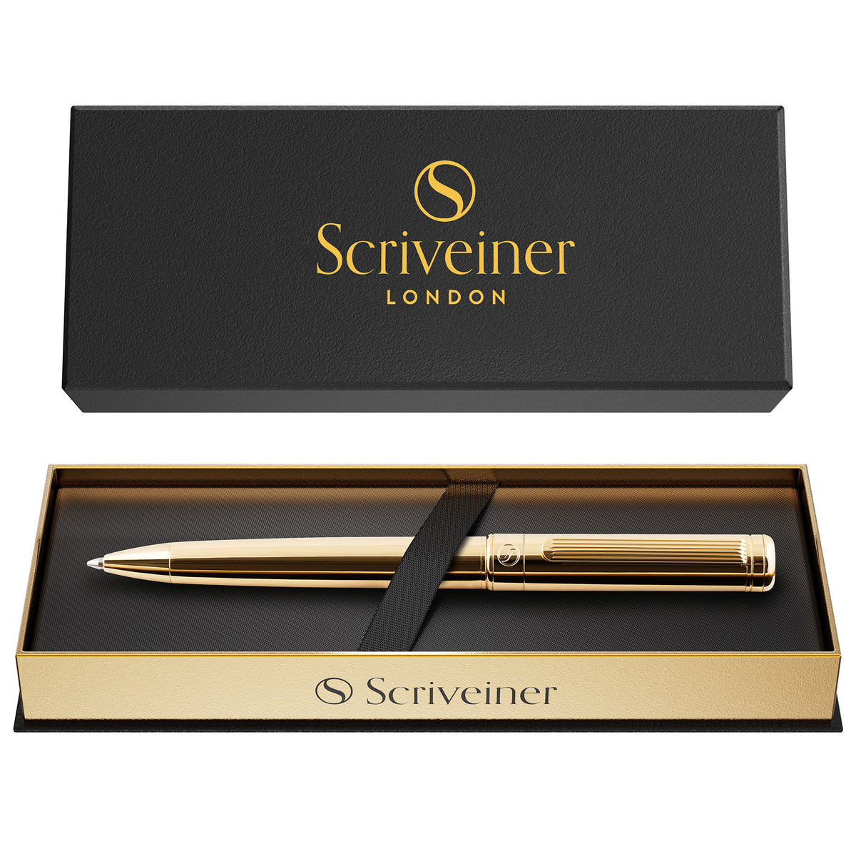 Scriveiner Klassischer Kugelschreiber Gold