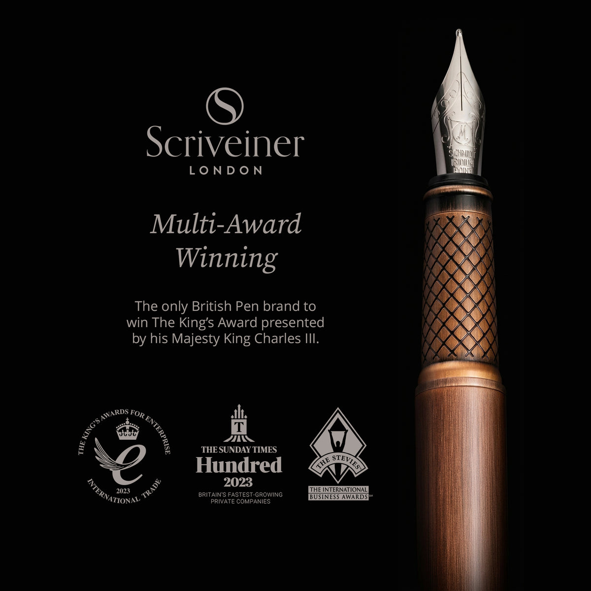 Scriveiner Classic Copper Fountain Pen – Medium - Custom