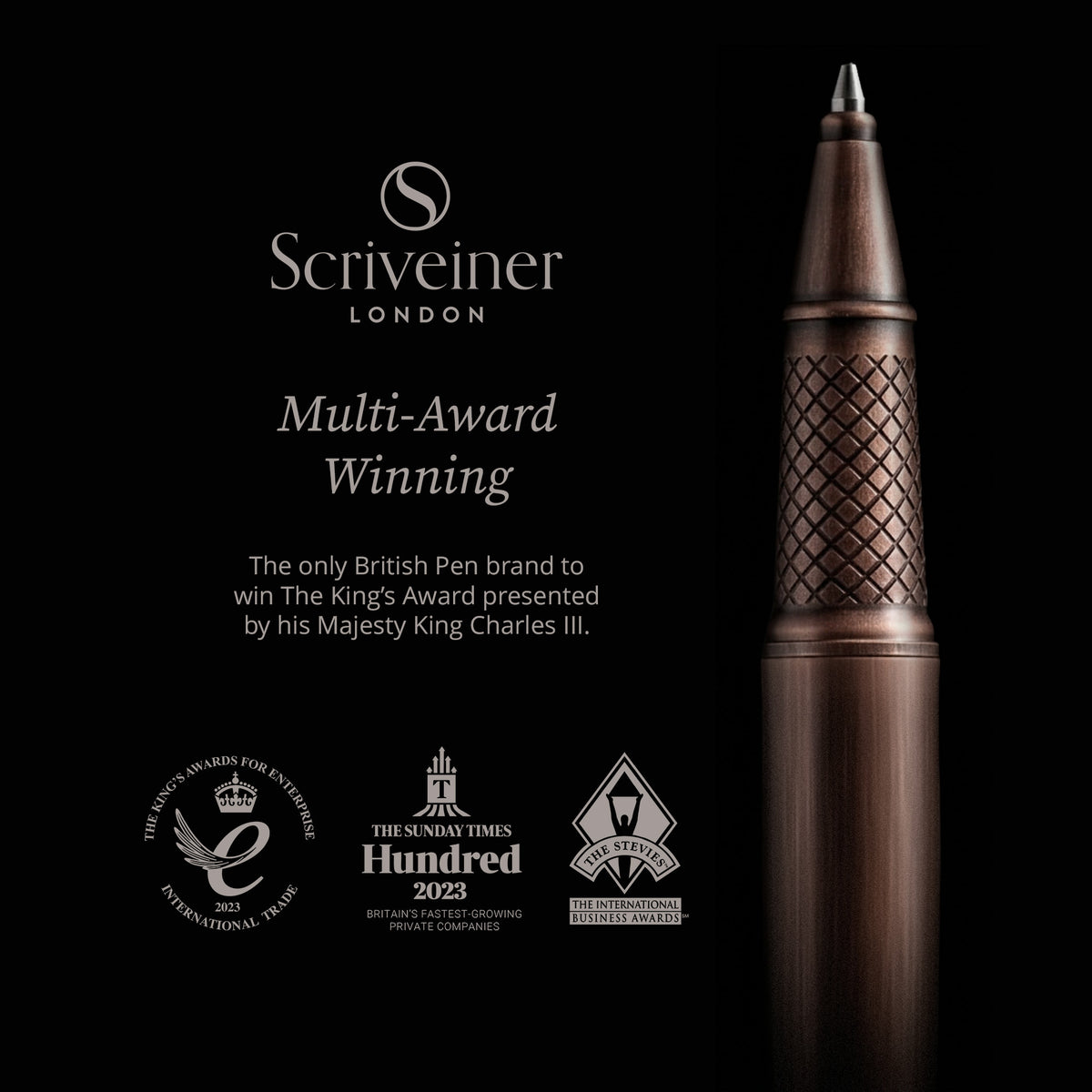 Scriveiner Classic Copper Rollerball Pen - Custom