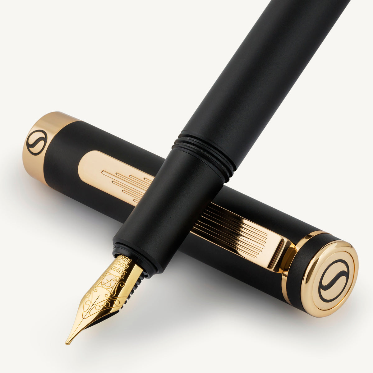 Stylo plume Scriveiner Pocket Pen noir or - Pointe fine