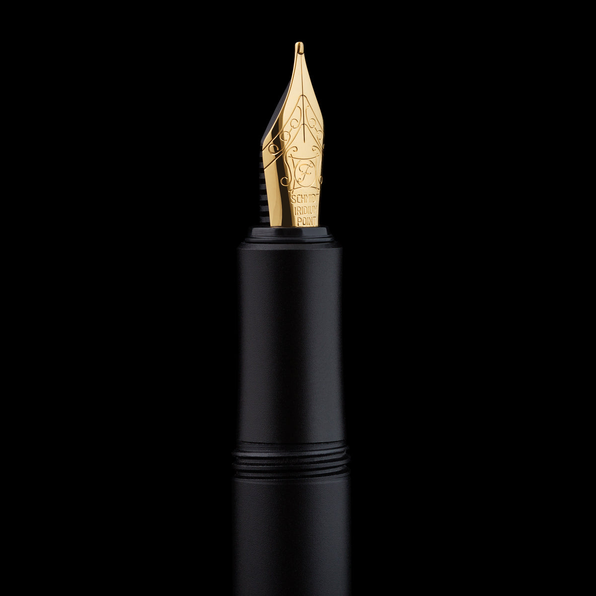 Scriveiner Pocket Pen Black Gold Fountain Pen - Medium Nib