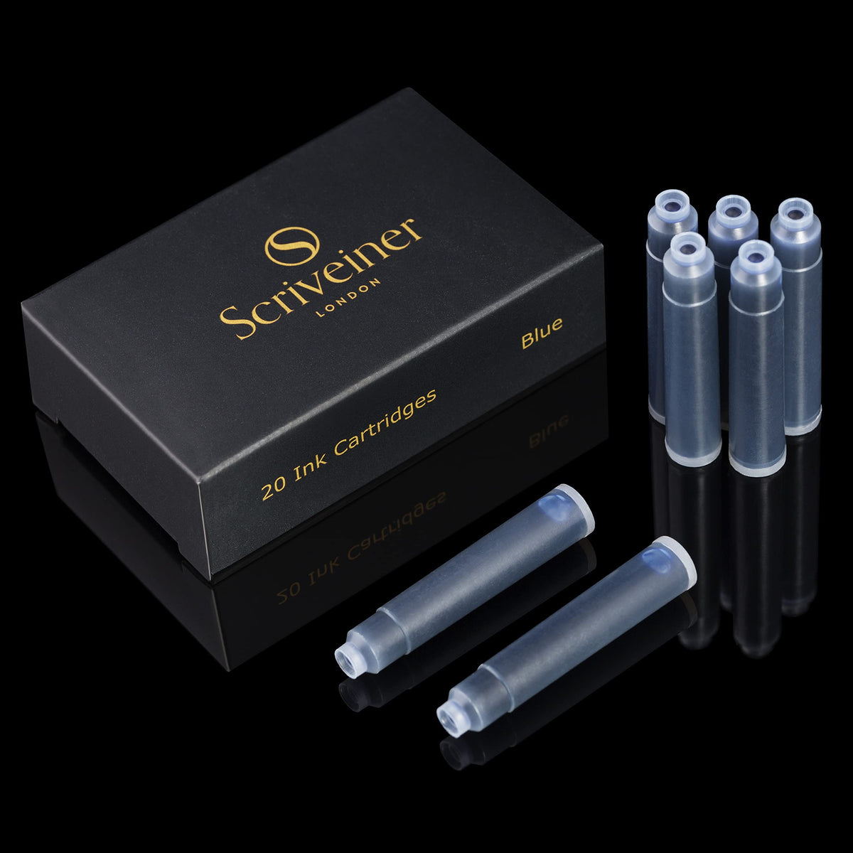 Scriveiner Blue Fountain Pen Ink Cartridges