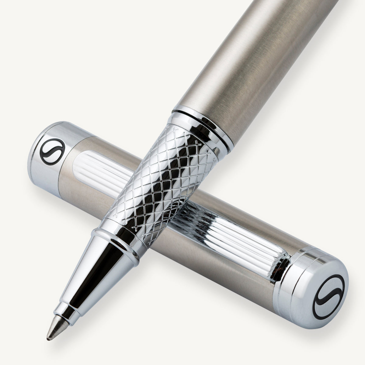 Scriveiner Classic Stainless Steel Rollerball Pen