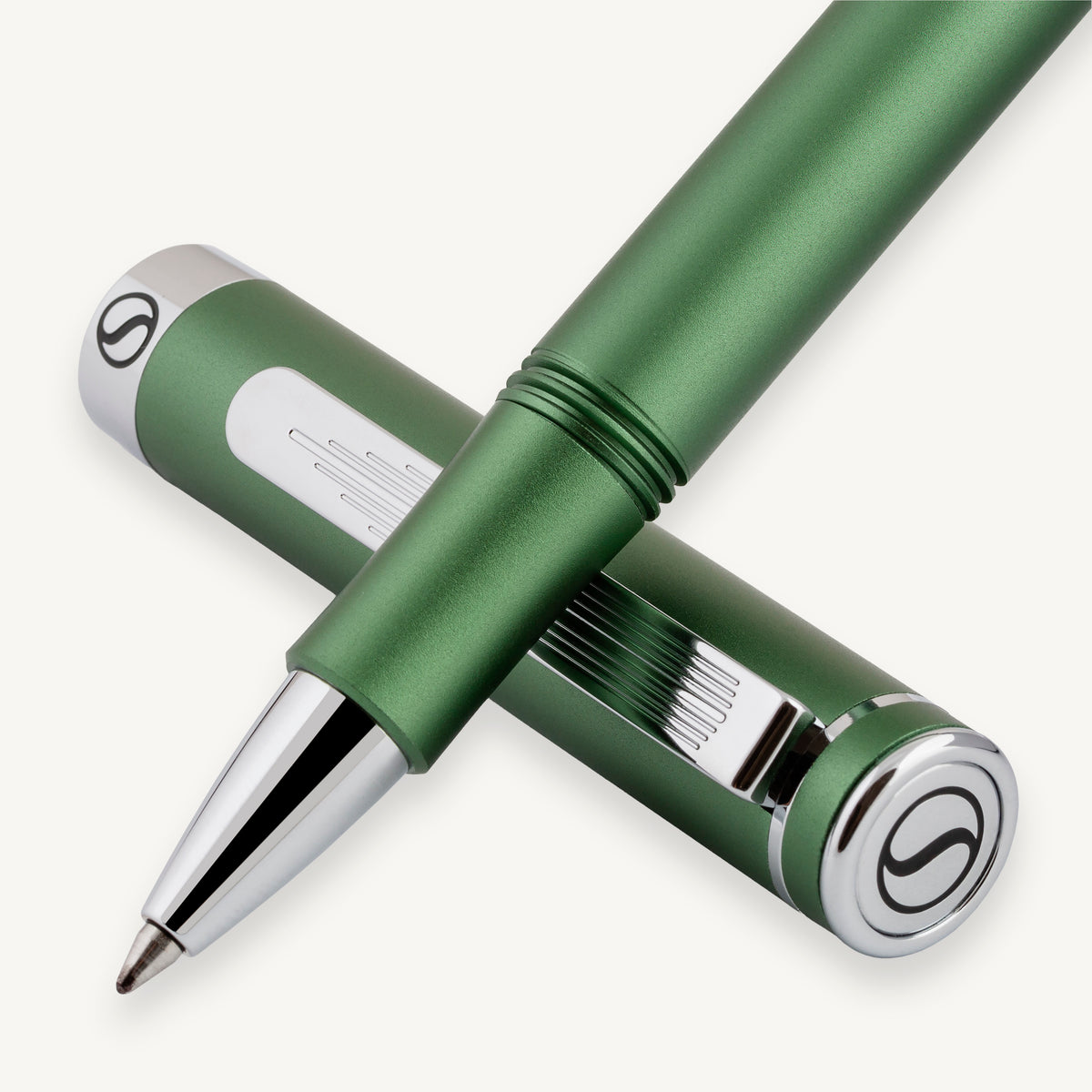 Scriveiner Pocket Pen Matt Green Rollerball Pen
