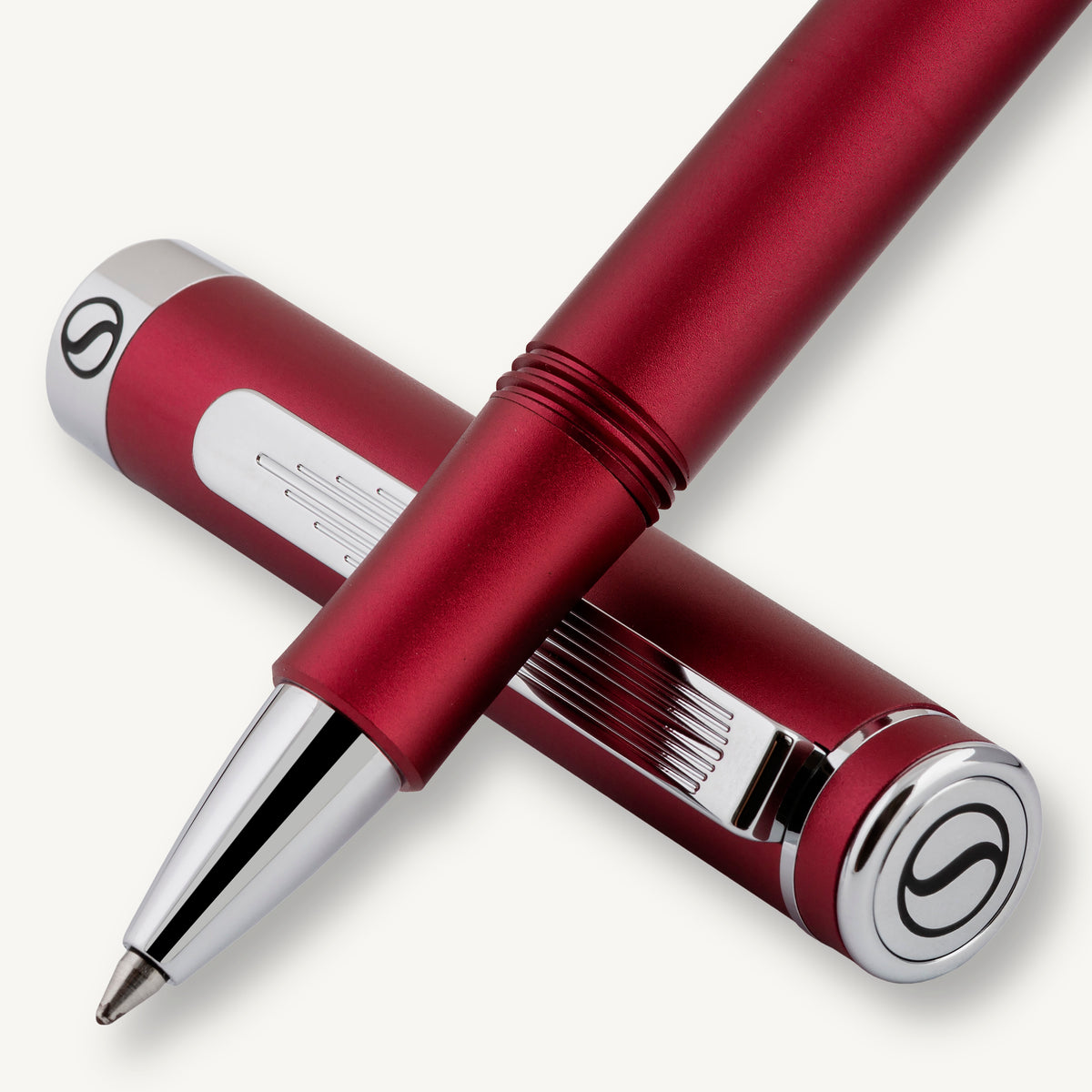 Scriveiner Pocket Pen Matt Red Rollerball Pen