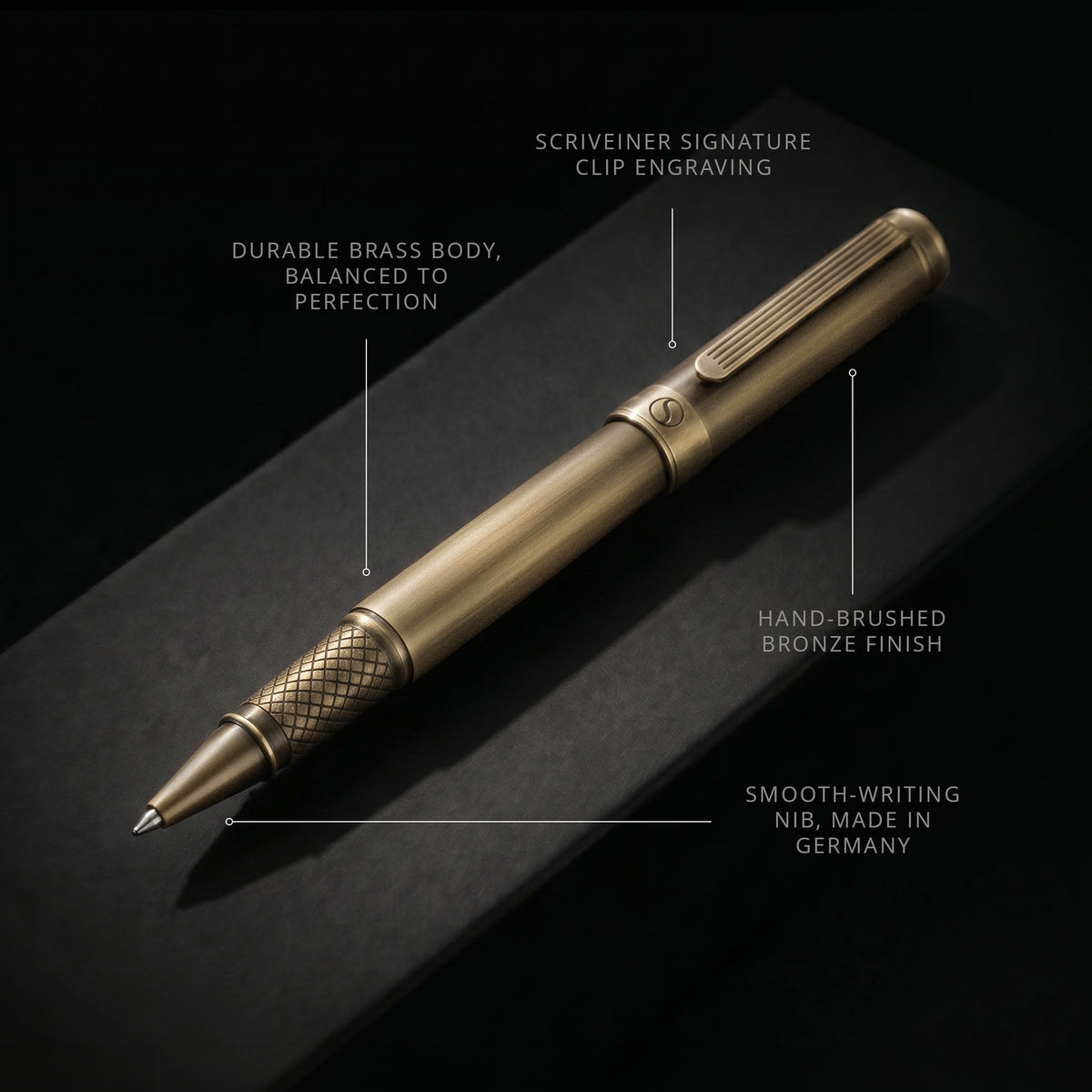 Scriveiner Classic Bronze Rollerball Pen