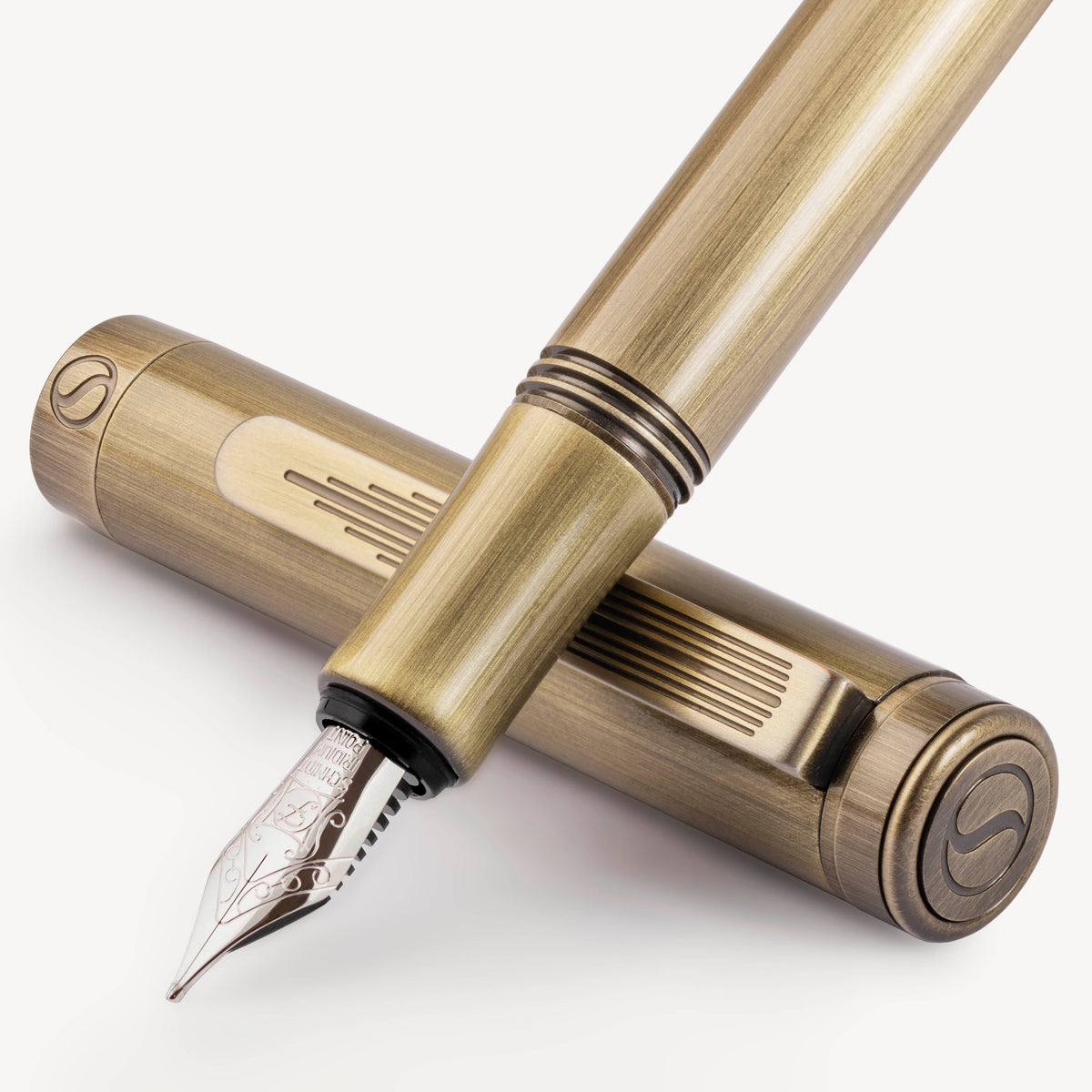 Scriveiner Pocket Pen Bronze Fountain Pen - Fine Nib