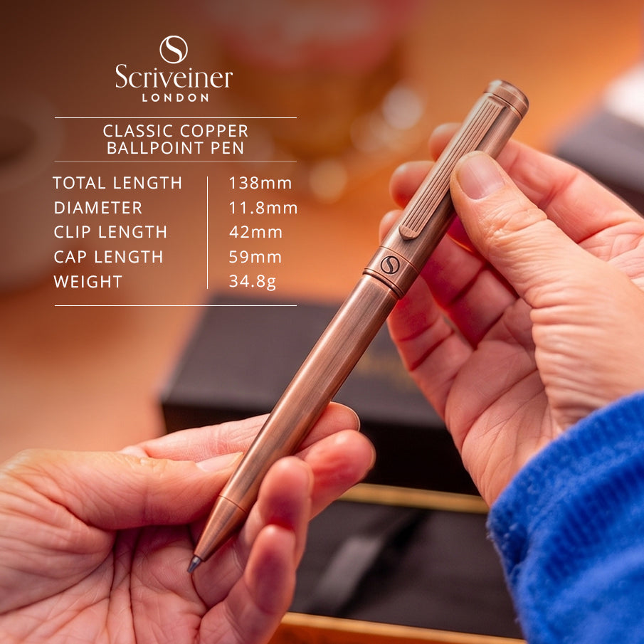 Scriveiner Classic Copper Ballpoint Pen