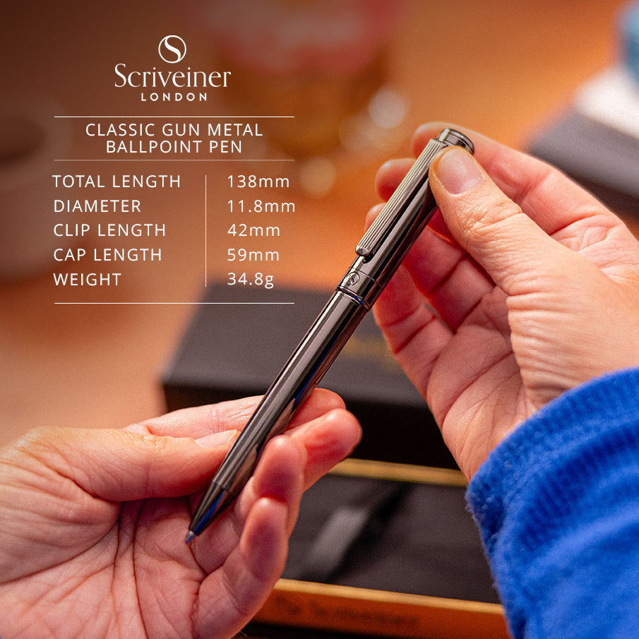 Scriveiner Classic Gun Metal Ballpoint Pen