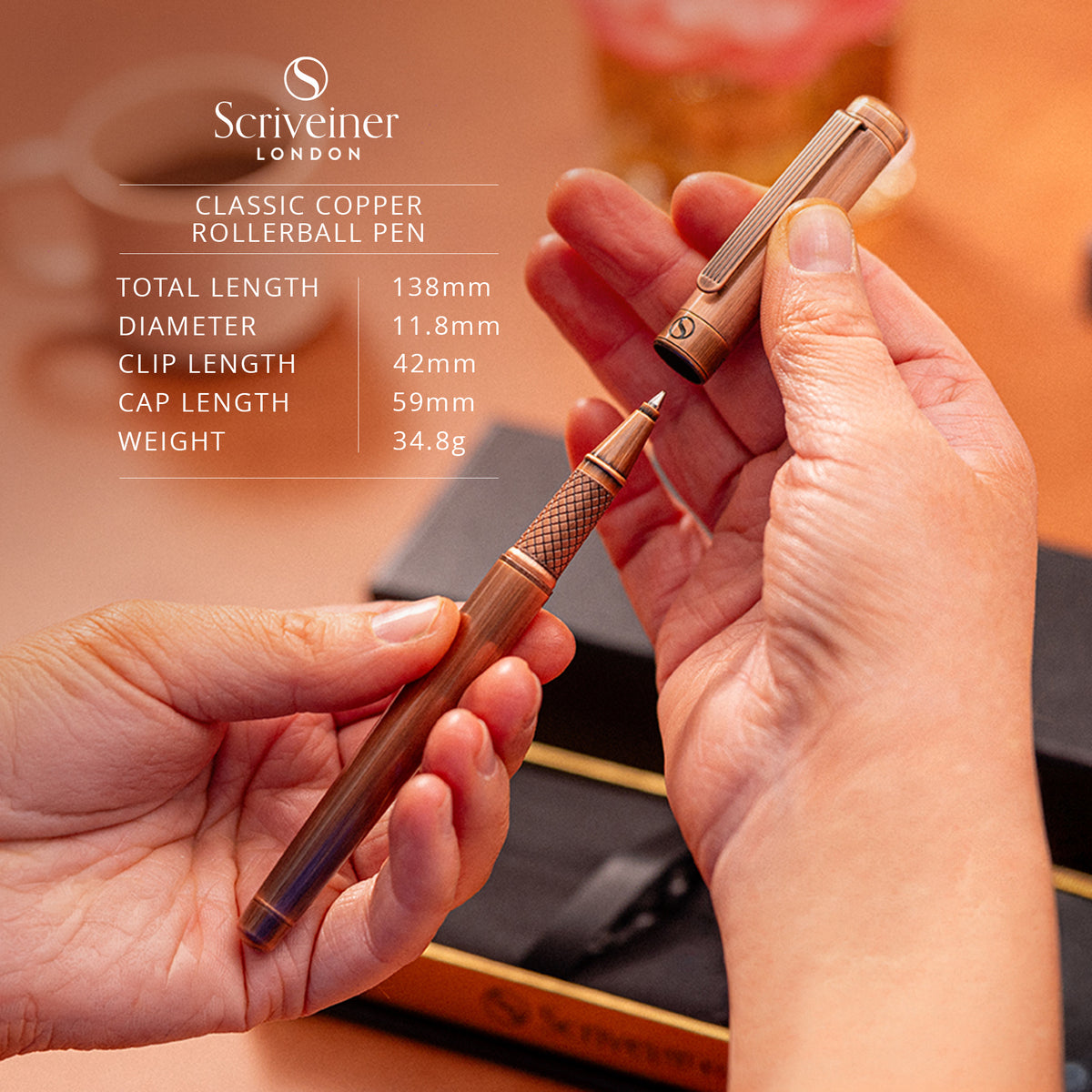 Scriveiner Classic Copper Rollerball Pen