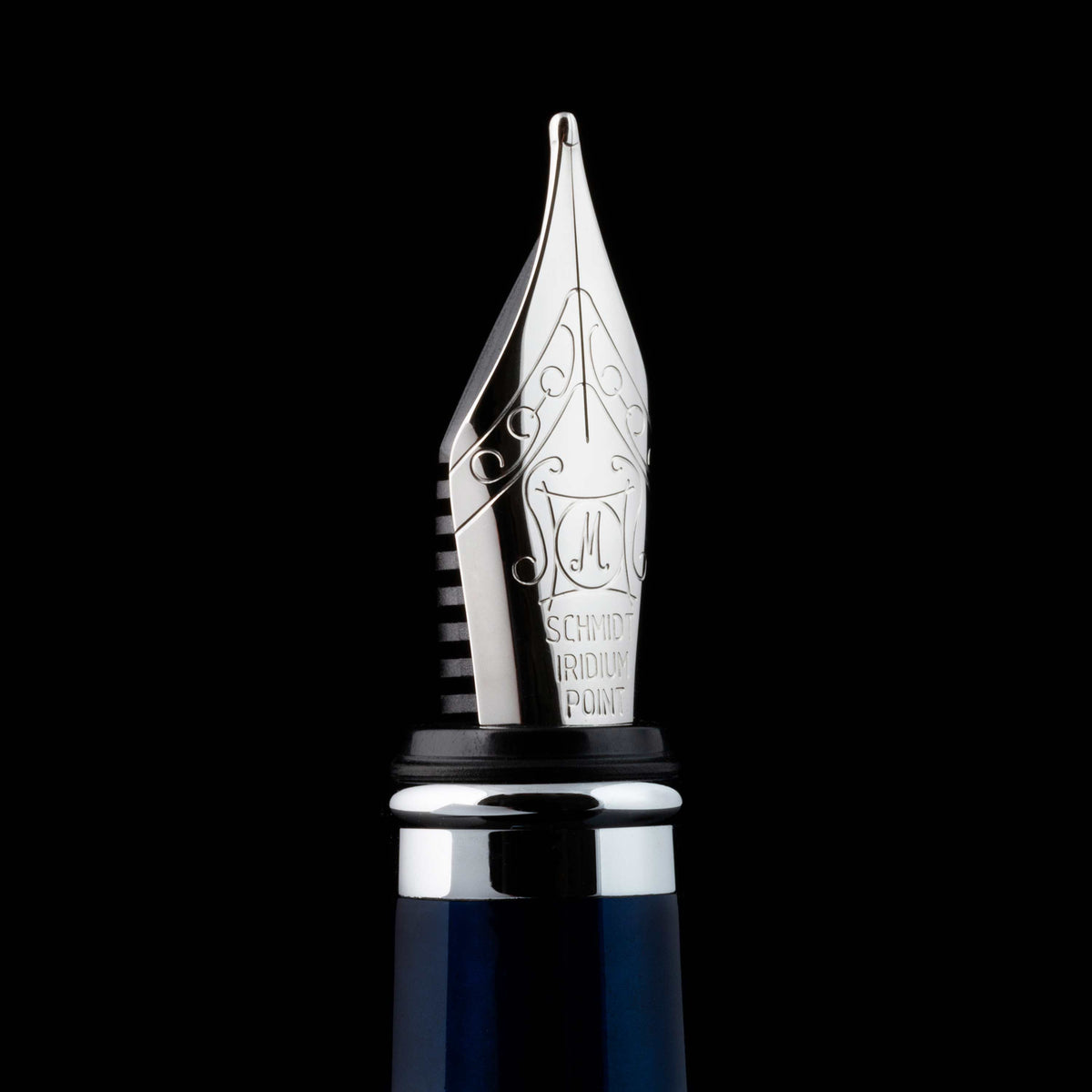 Pluma estilográfica clásica Scriveiner azul medianoche - Punta media