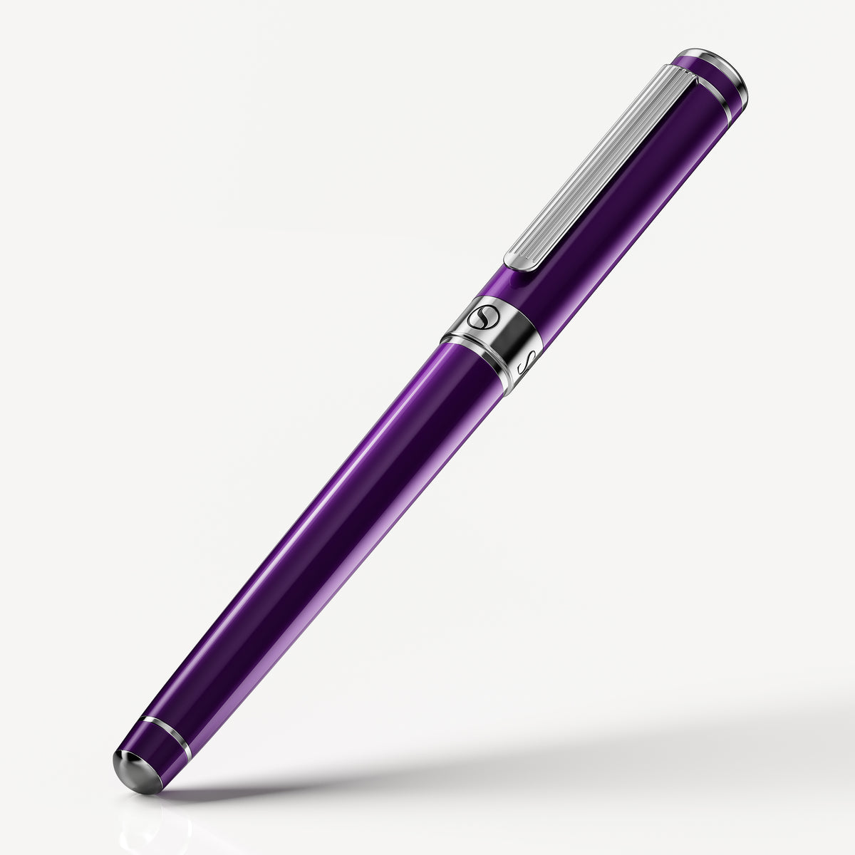 Scriveiner Classic Aubergine Rollerball Pen - Custom