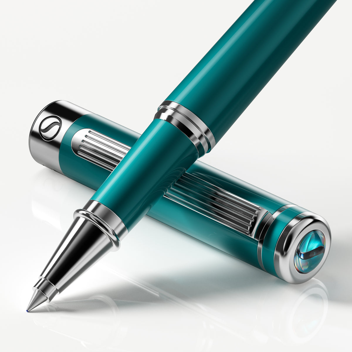 Scriveiner Classic Teal Rollerball Pen